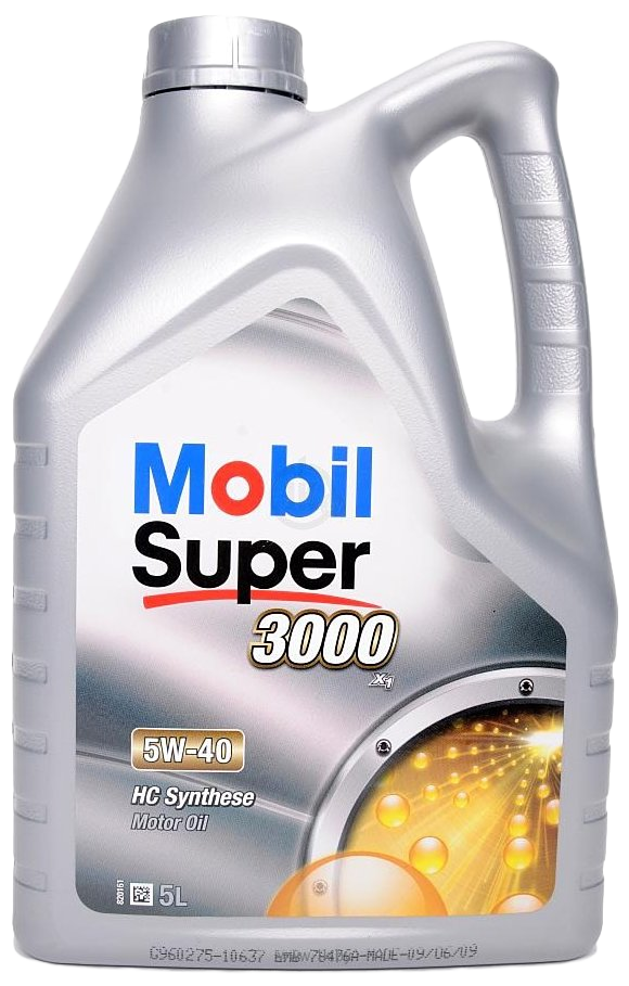 Моторное масло Mobil Super 3000 X1 5W-40, 5л (MOBIL: 156154)